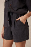 Relaxed Everyday Short, WASHED BLACK TWILL - alternate image 4