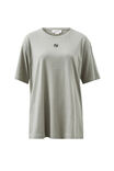 Longline Step Hem Tee, SOFT SAGE/ PHANTOM CERES MONOGRAM EMBROIDERY - alternate image 2