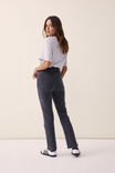 Cropped Kick Flare Jean In Organic Cotton, WASHED BLACK - alternate image 4