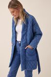 Longline Quilted Jacket, CHAMBRAY - alternate image 5