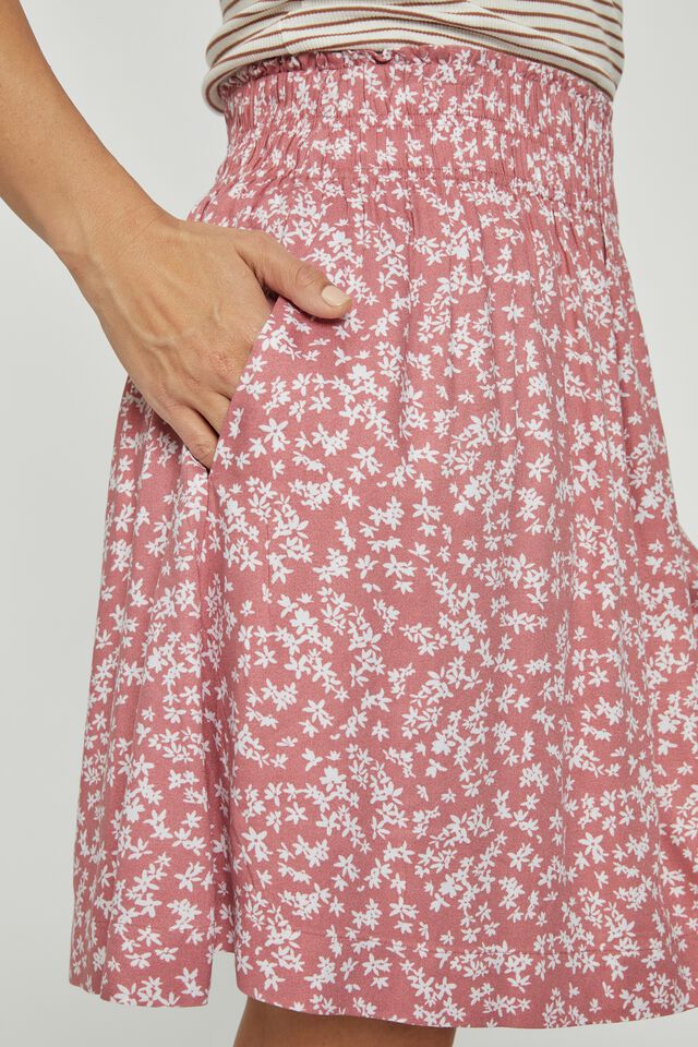 Lille Mini Skirt, CLAY DITSY FLORAL