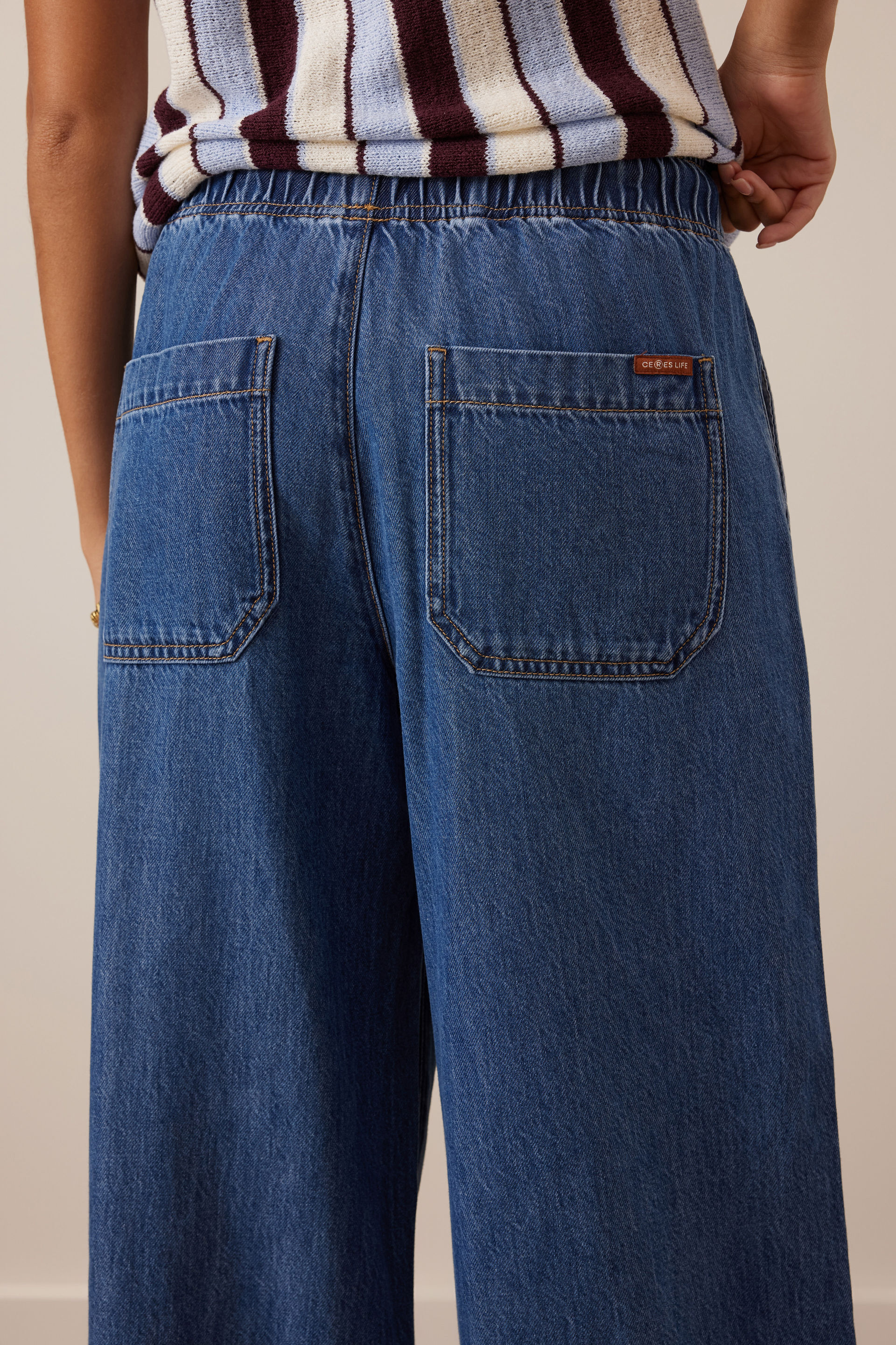 Andie Wide Leg Drawstring Pant