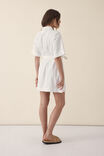 Seamed Mini Dress, FRESH ECRU RESCUED FABRIC - alternate image 3