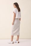 Soft Knit Tube Skirt In Recycled Blend, OATMEAL MARLE - alternate image 3