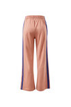 Gigi Wide Leg Terry Trackpant, PINK CLAY WASHED NAVY SIDE STRIPE - alternate image 3