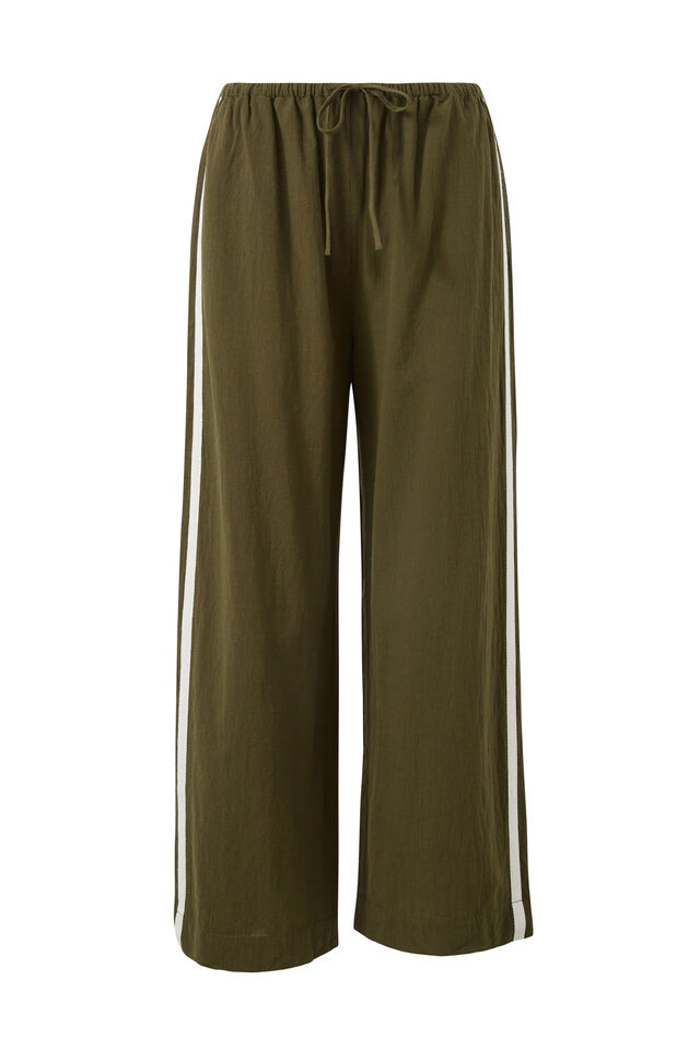 Relaxed Drawstring Pant, DEEP OLIVE