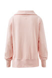 Isabella Half Zip Sweat, SHELL PINK - alternate image 3