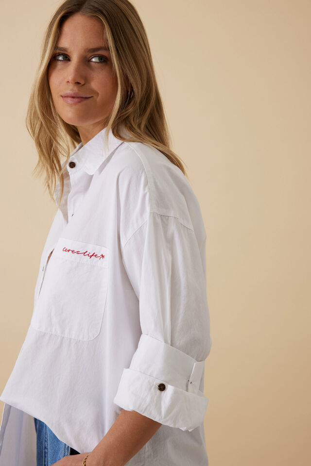 Miya Shirt, WHITE SUMMER WITH CERES