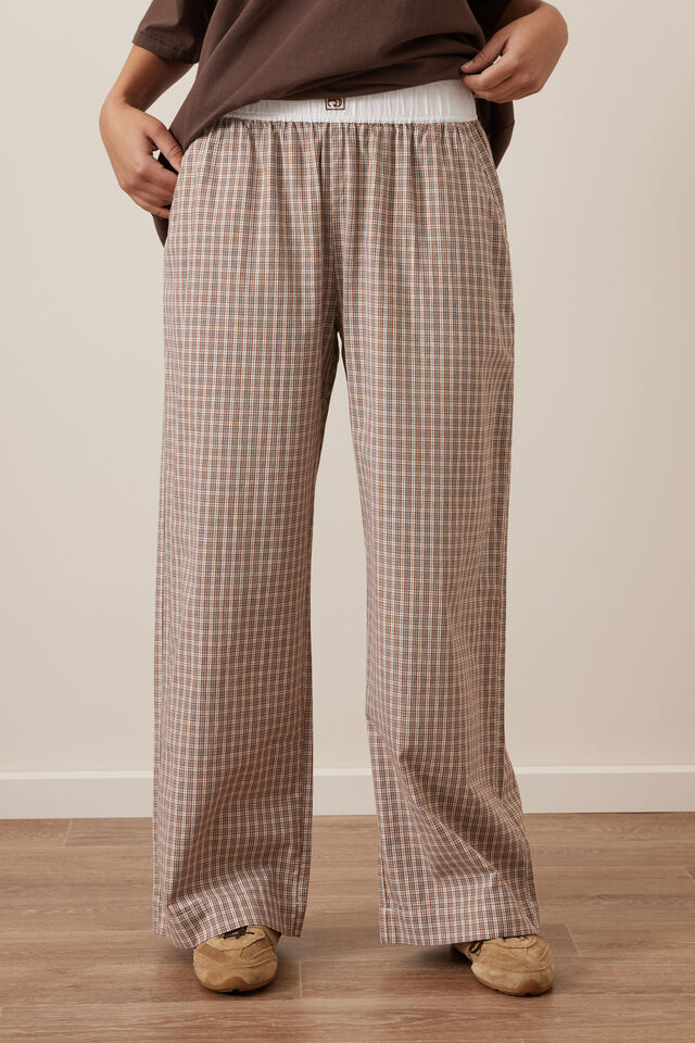 The Lounge Pant, TOFFEE CHECK