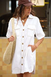 Sammy Relaxed Shirt Dress, FRESH ECRU - alternate image 4