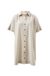 Mini Shirt Dress, NATURAL LINEN BLEND - alternate image 2