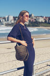 Short Sleeve Collared Beach Knit, NEW NAVY - alternate image 1