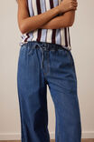 Andie Wide Leg Drawstring Pant, FRESH INDIGO - alternate image 5