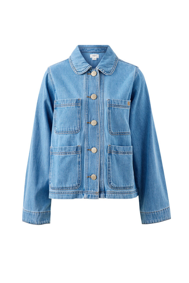 Hannah Denim Jacket, VINTAGE BLUE