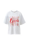 Ceres Life X Bhf Love Tee, WHITE/CORAL - alternate image 2