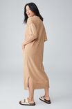Emma Hawkins  Knit Midi Dress In Australian Cotton, EARTH MARLE