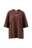 Liv Oversized Tee, CHOCOLATE/CERES SCRIPT - alternate image 2