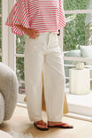 Leah Tapered Barrel Jean, FRESH ECRU - example image 4