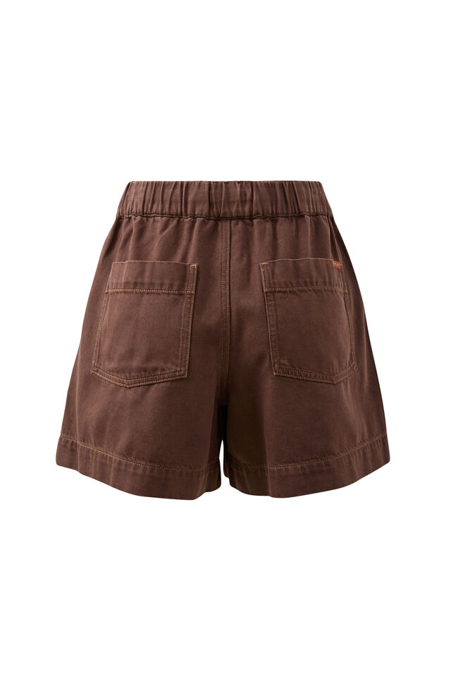 Darcy Relaxed Everyday Short, CHOCOLATE