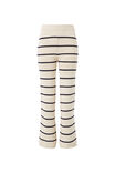 Bootleg Knit Pant, ECRU/NAVY STRIPE - alternate image 2