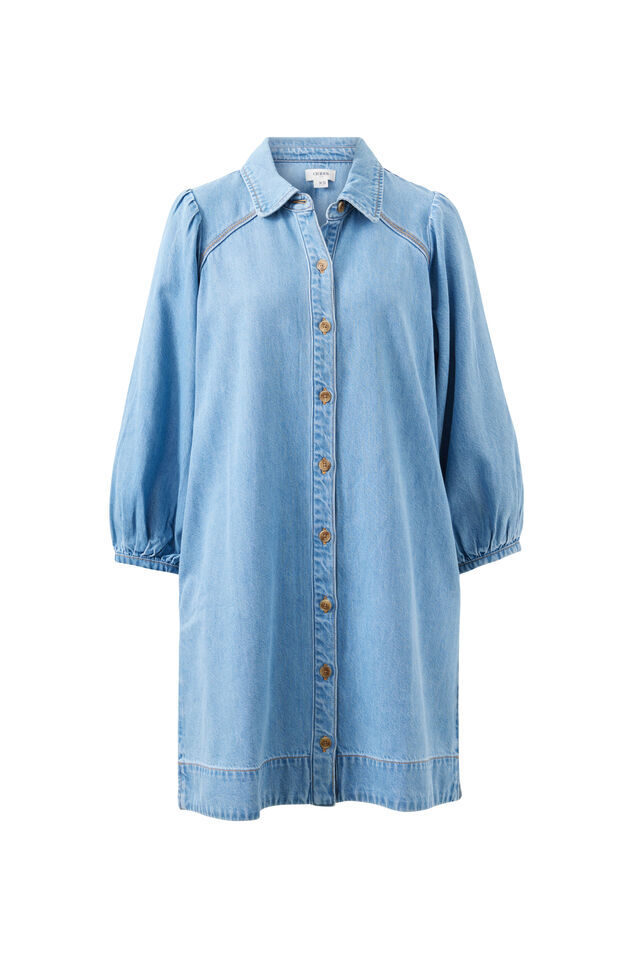 Lenny Mini Dress, VINTAGE BLUE