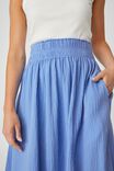 Ruffle Midi Skirt In Rescue Fabric, CLEAR BLUE