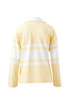 Shelby Slouchy Rugby Top, BUTTER/WHITE PLACEMENT STRIPE - example image 3