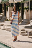 Talulah Knit Tank Midi Dress, POWDER BLUE STRIPE - alternate image 1