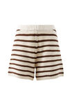 Molly Textured Knit Short, CHOC STRIPE - alternate image 2