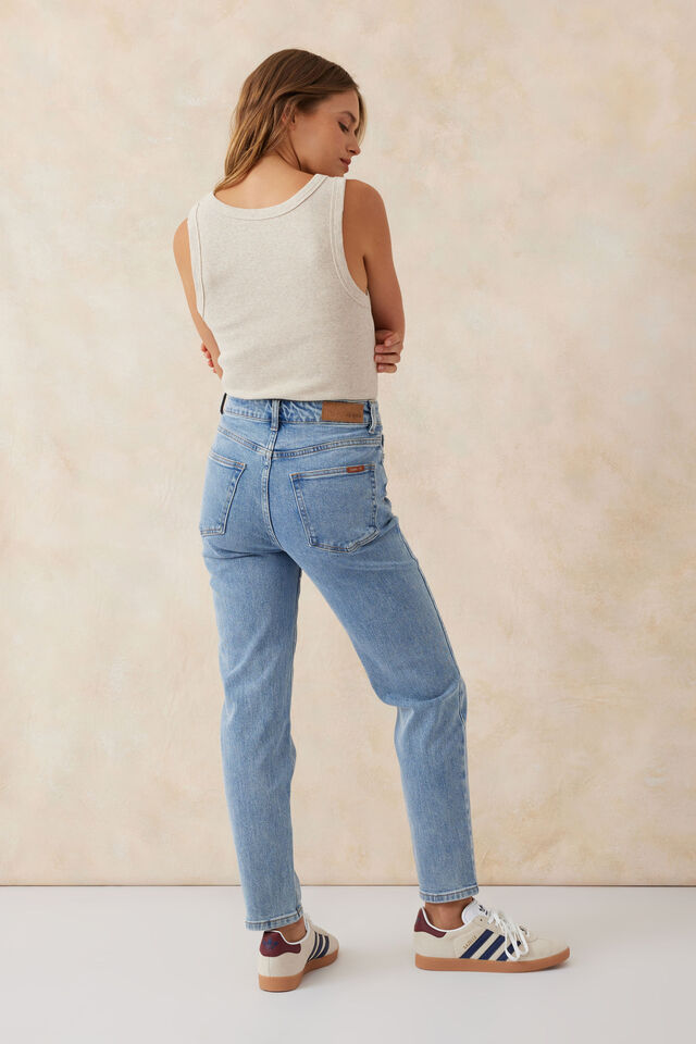 Straight Jean In Organic Cotton, VINTAGE BLUE