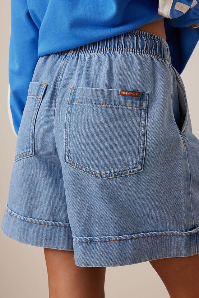 Andie Drawstring Short, VINTAGE BLUE