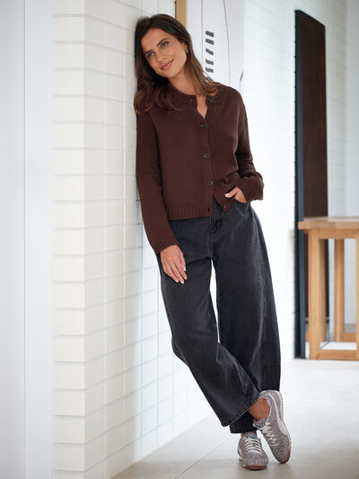 Darted Barrel Jean, FADED BLACK