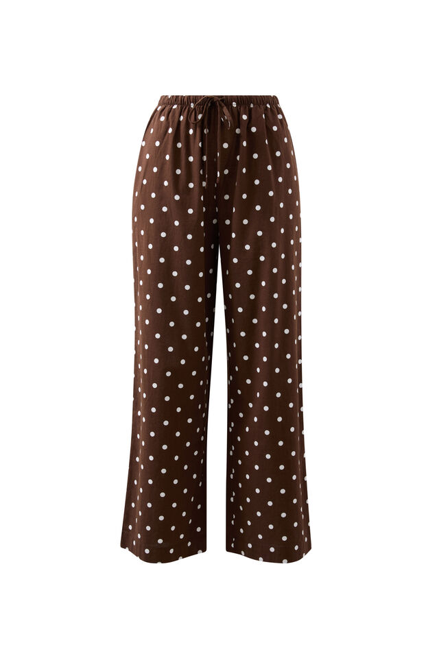 Resort Pant, CHOC POLKA DOT