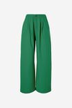 Wide Leg Pleat Front Pant In Cotton Linen Blend, FRESH GREEN - alternate image 2
