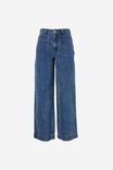 Wide Leg Pocket Jean With Organic Cotton, INDIGO - alternate image 2