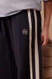 Gigi Wide Leg Terry Trackpant, NEW NAVY SIDE STRIPE - alternate image 5