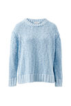 Sage Chunky Knit Crew, SKY BLUE - alternate image 2