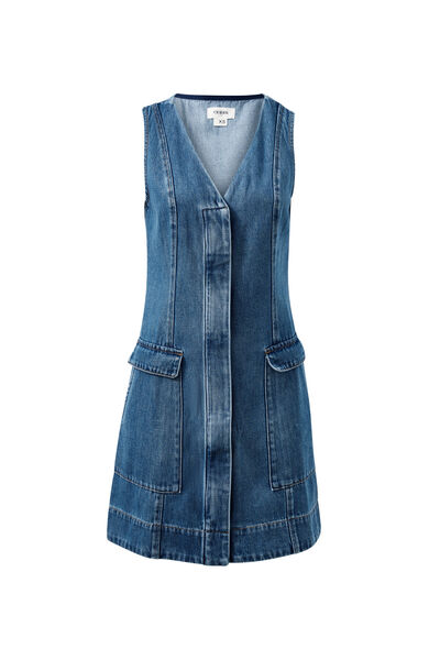 Taylor Denim Mini Dress, FRESH INDIGO