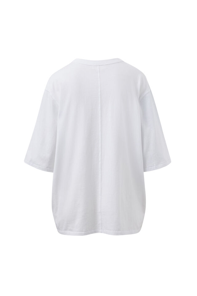 Luna Relaxed Tee, WHITE