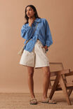 Savannah Denim Shirt, VINTAGE BLUE - alternate image 6