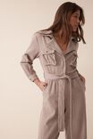 Jumpsuit With Organic Cotton Jf, WARM TAUPE - alternate image 4