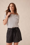 Darcy Relaxed Everyday Short, VINTAGE BLACK TWILL - alternate image 5