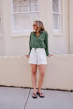 Clover Tie Shirt, BASIL - example image 4