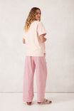 The Lounge Pant, HERITAGE RED BRIGHT WHITE STRIPE - alternate image 3