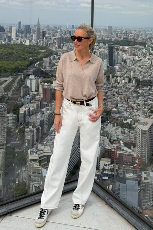 Harper Barrel Jean, ALABASTER