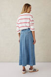 Panelled Maxi Skirt, WORN BLUE DENIM - alternate image 3