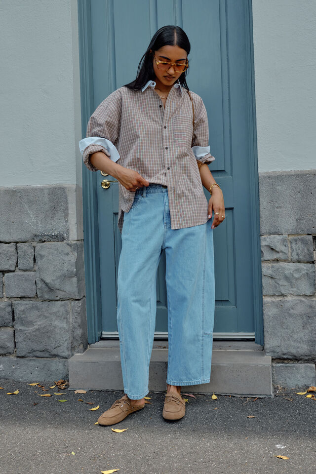 Demi Barrel Jean, VINTAGE BLUE