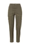 Stretch Cargo Pant In Organic Cotton, MILITARY GREEN - alternate image 2