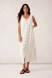 Button Through Midi Shift Dress, PINSTRIPE - alternate image 6