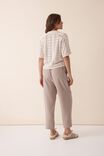 Jacqui Felgate Tapered Pant In Recycled Blend, WARM TAUPE - alternate image 3